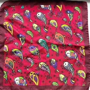 Bugatchi pocket square. 100% silk, made in Italy